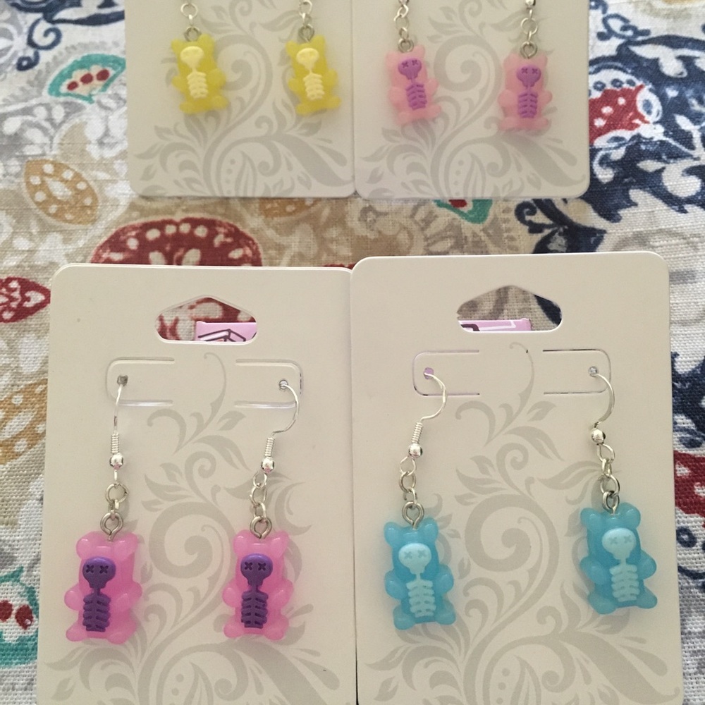 Bright Gummy Bear earrings